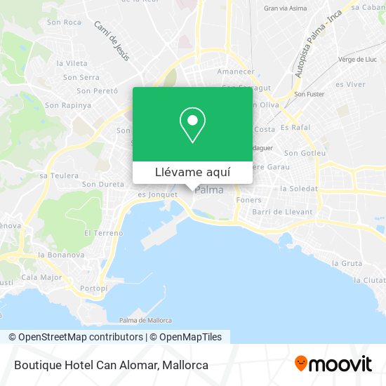 Mapa Boutique Hotel Can Alomar