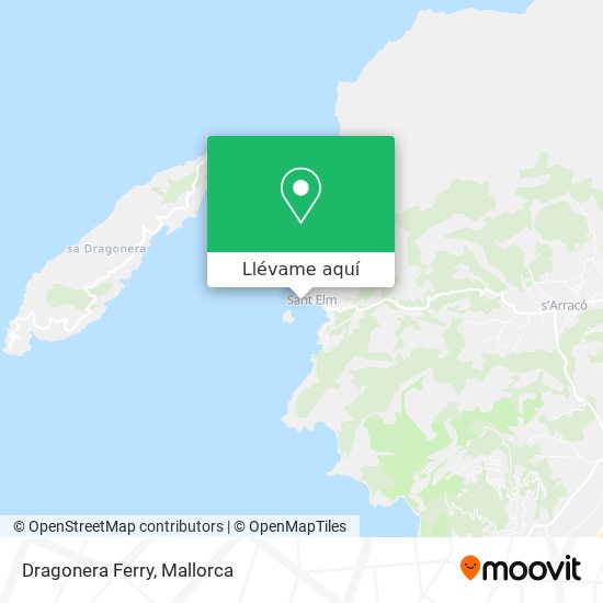 Mapa Dragonera Ferry