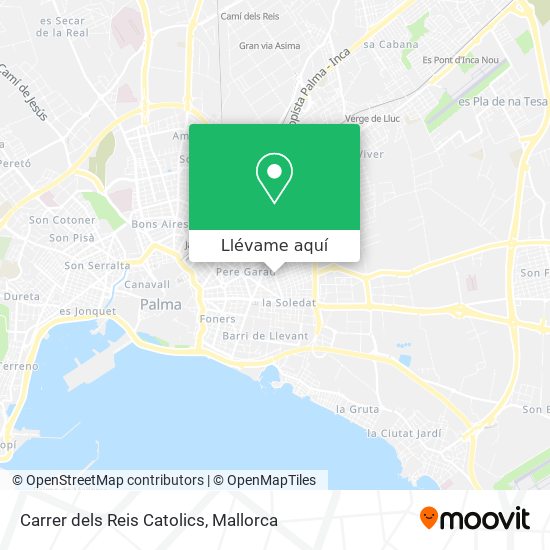 Mapa Carrer dels Reis Catolics