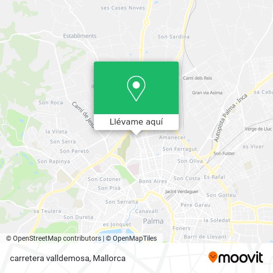 Mapa carretera valldemosa
