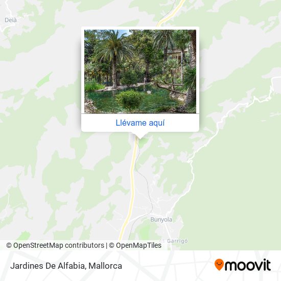 Mapa Jardines De Alfabia