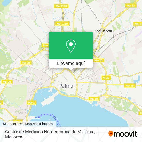 Mapa Centre de Medicina Homeopàtica de Mallorca