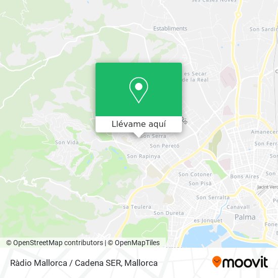 Mapa Ràdio Mallorca / Cadena SER