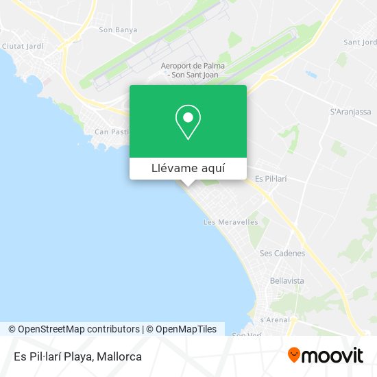 Mapa Es Pil·larí Playa