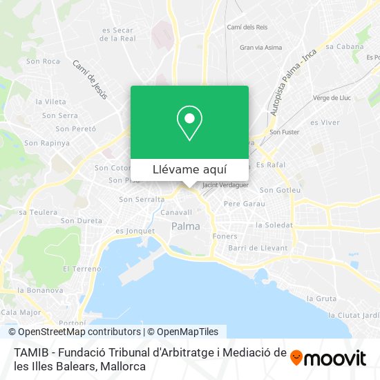 Mapa TAMIB - Fundació Tribunal d'Arbitratge i Mediació de les Illes Balears