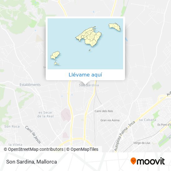 Mapa Son Sardina