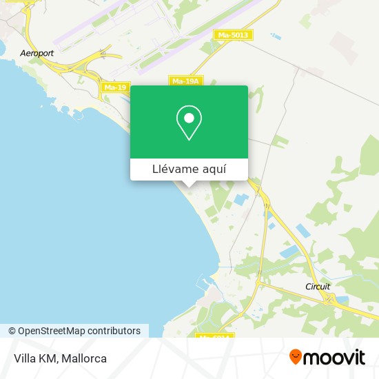 Mapa Villa KM