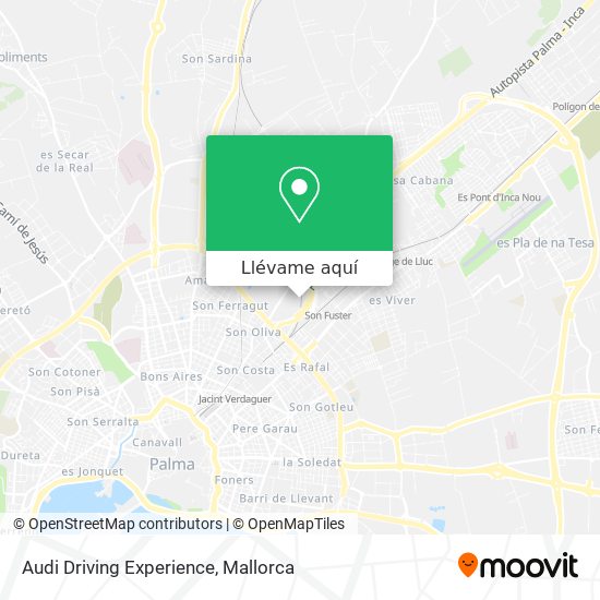 Mapa Audi Driving Experience