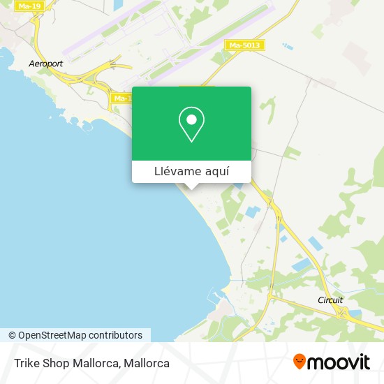Mapa Trike Shop Mallorca