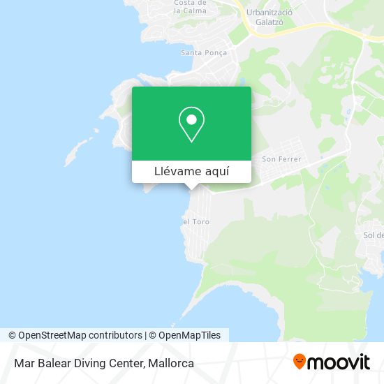 Mapa Mar Balear Diving Center
