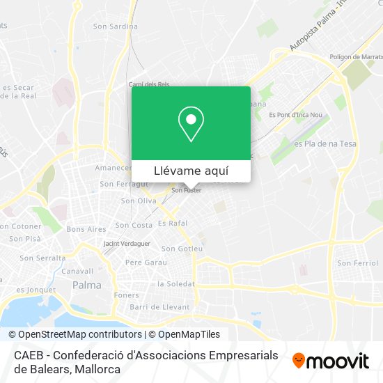 Mapa CAEB - Confederació d'Associacions Empresarials de Balears