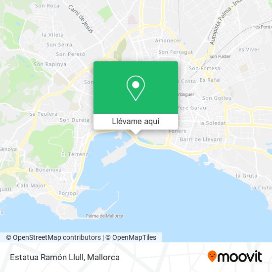 Mapa Estatua Ramón Llull