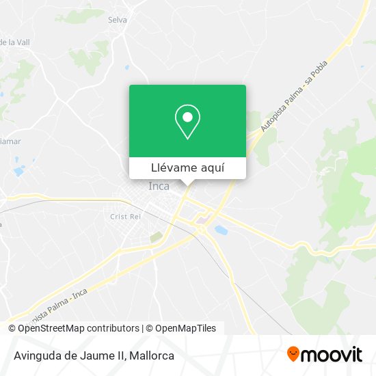 Mapa Avinguda de Jaume II