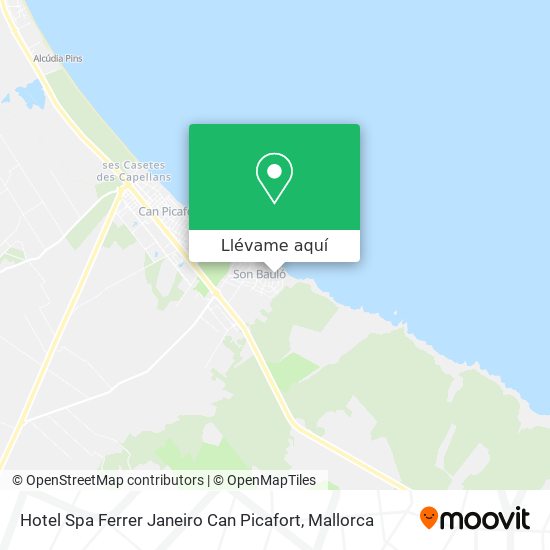 Mapa Hotel Spa Ferrer Janeiro Can Picafort