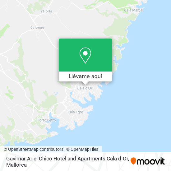 Mapa Gavimar Ariel Chico Hotel and Apartments Cala d´Or