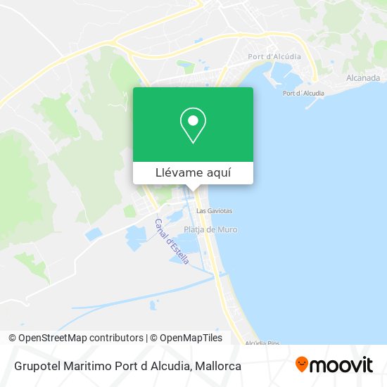 Mapa Grupotel Maritimo Port d Alcudia