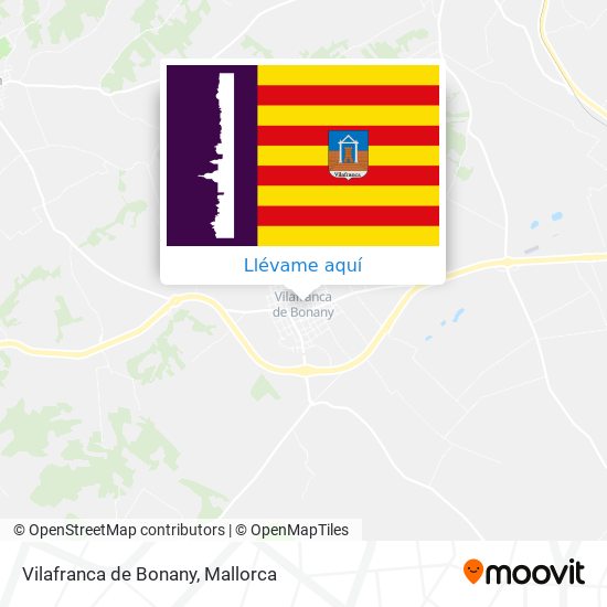 Mapa Vilafranca de Bonany