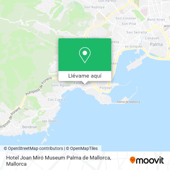 Mapa Hotel Joan Miró Museum Palma de Mallorca