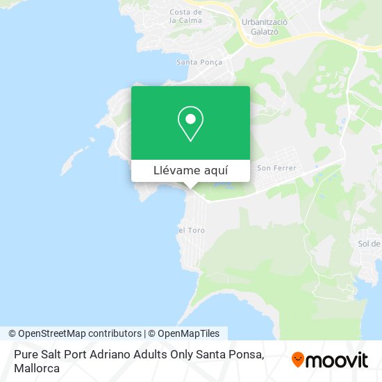 Mapa Pure Salt Port Adriano Adults Only Santa Ponsa