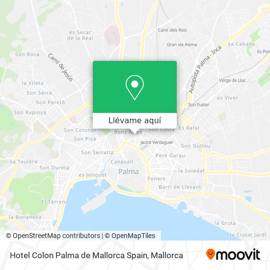 Mapa Hotel Colon Palma de Mallorca Spain