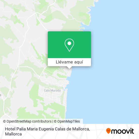 Mapa Hotel Palia Maria Eugenia Calas de Mallorca