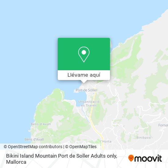 Mapa Bikini Island Mountain Port de Soller Adults only