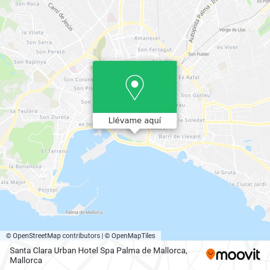 Mapa Santa Clara Urban Hotel Spa Palma de Mallorca