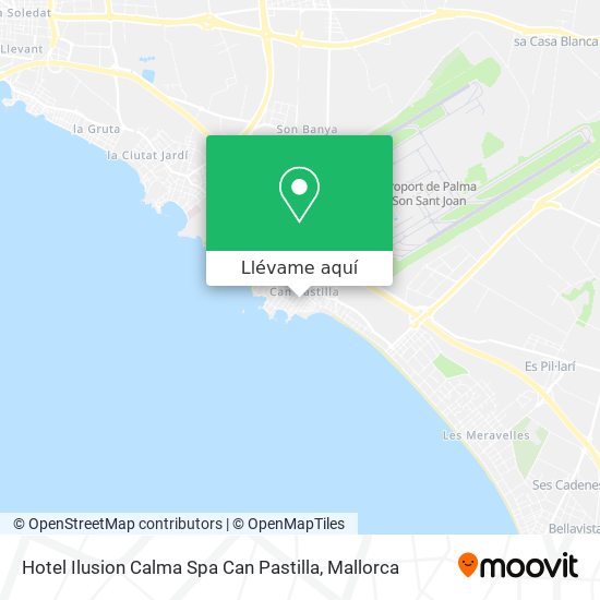 Mapa Hotel Ilusion Calma Spa Can Pastilla