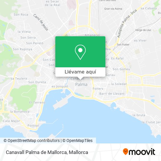Mapa Canavall Palma de Mallorca