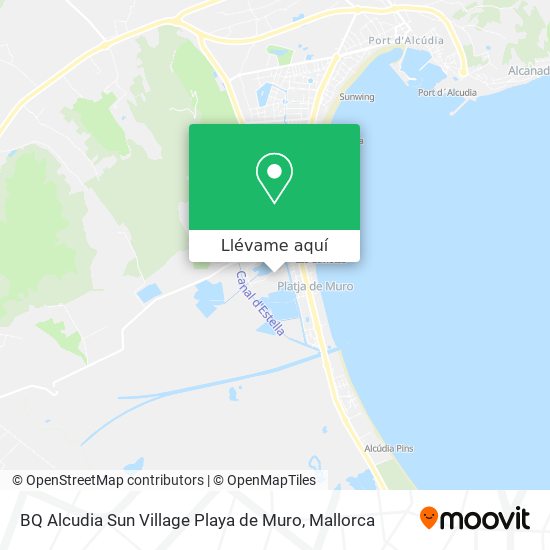 Mapa BQ Alcudia Sun Village Playa de Muro