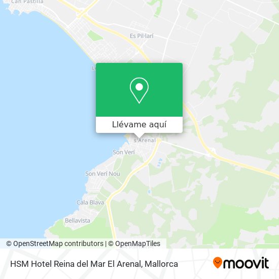 Mapa HSM Hotel Reina del Mar El Arenal