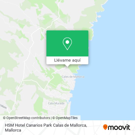 Mapa HSM Hotel Canarios Park Calas de Mallorca