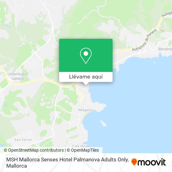 Mapa MSH Mallorca Senses Hotel Palmanova Adults Only