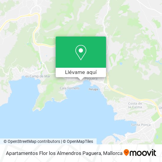 Mapa Apartamentos Flor los Almendros Paguera
