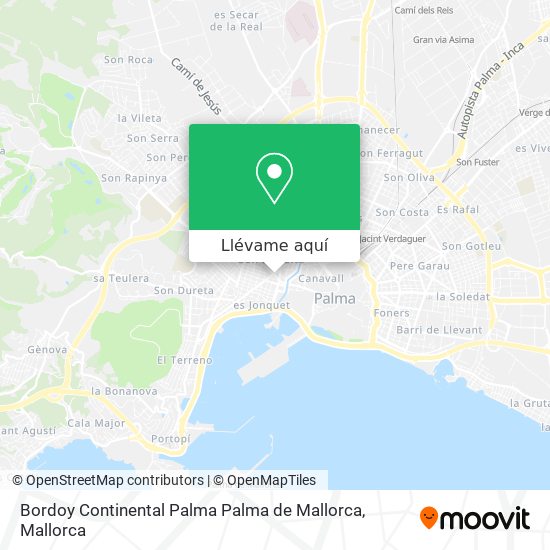 Mapa Bordoy Continental Palma Palma de Mallorca