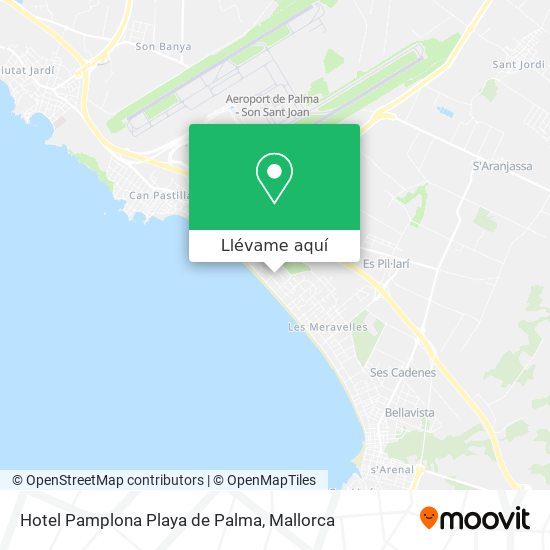 Mapa Hotel Pamplona Playa de Palma