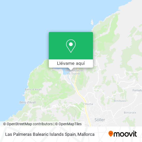 Mapa Las Palmeras Balearic Islands Spain