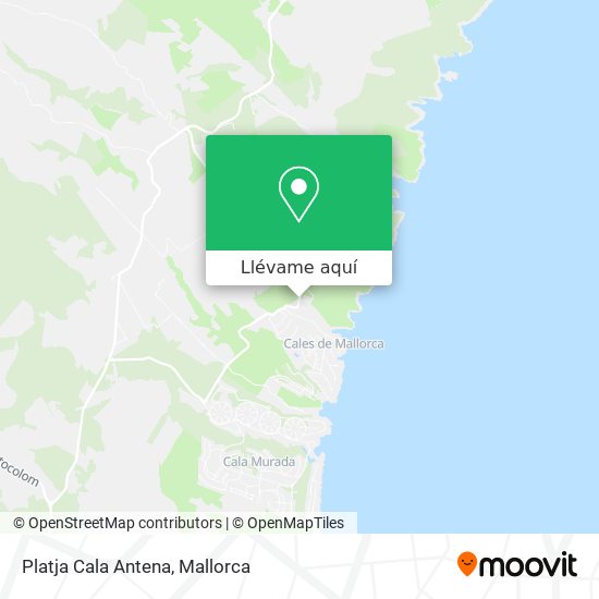 Mapa Platja Cala Antena