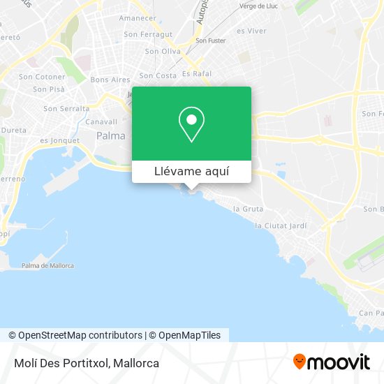 Mapa Molí Des Portitxol