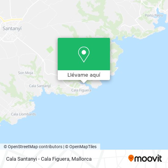 Mapa Cala Santanyi - Cala Figuera