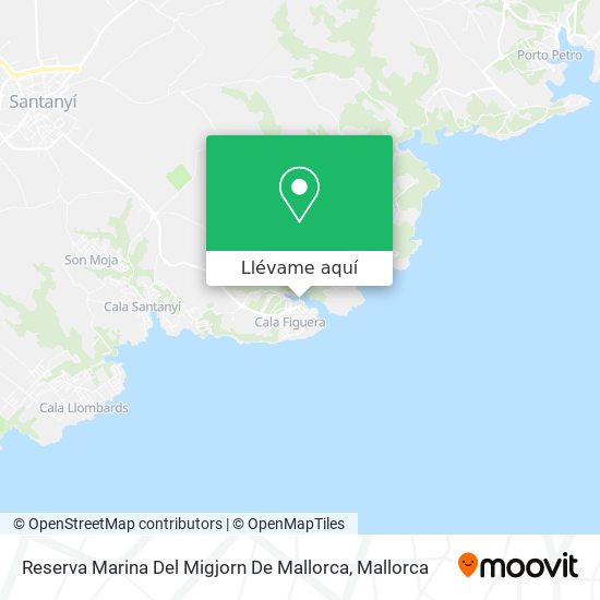 Mapa Reserva Marina Del Migjorn De Mallorca