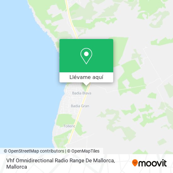 Mapa Vhf Omnidirectional Radio Range De Mallorca