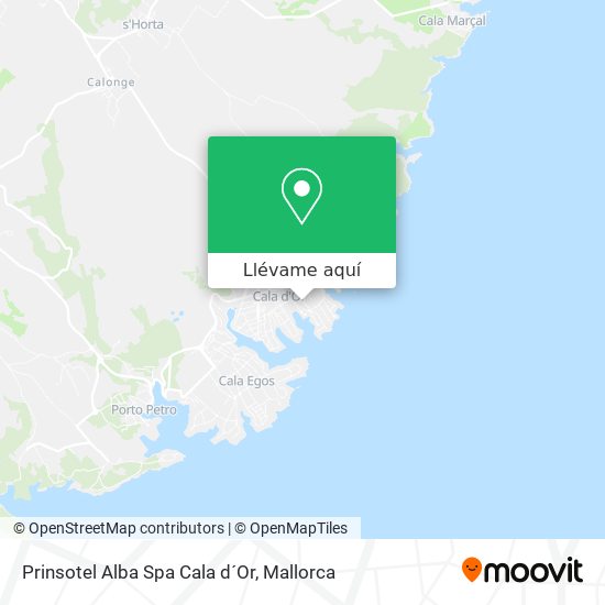 Mapa Prinsotel Alba Spa Cala d´Or