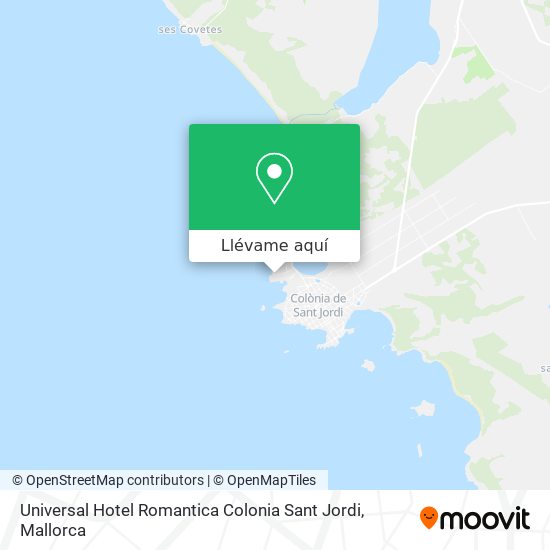 Mapa Universal Hotel Romantica Colonia Sant Jordi