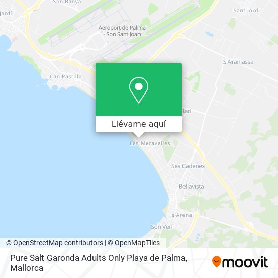 Mapa Pure Salt Garonda Adults Only Playa de Palma