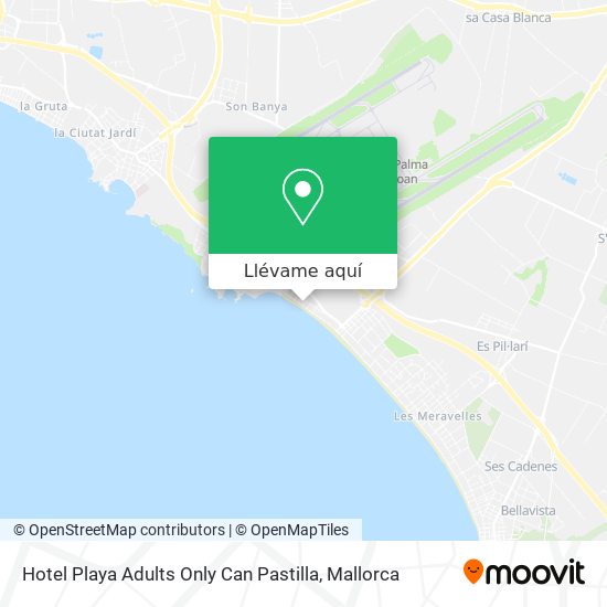 Mapa Hotel Playa Adults Only Can Pastilla