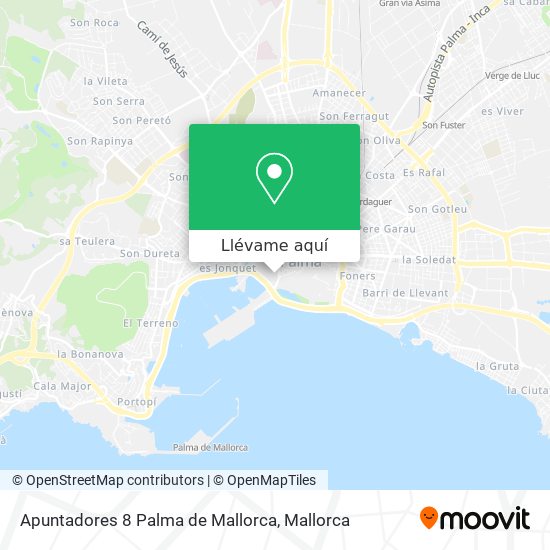 Mapa Apuntadores 8 Palma de Mallorca