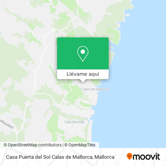 Mapa Casa Puerta del Sol Calas de Mallorca