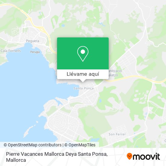 Mapa Pierre Vacances Mallorca Deya Santa Ponsa