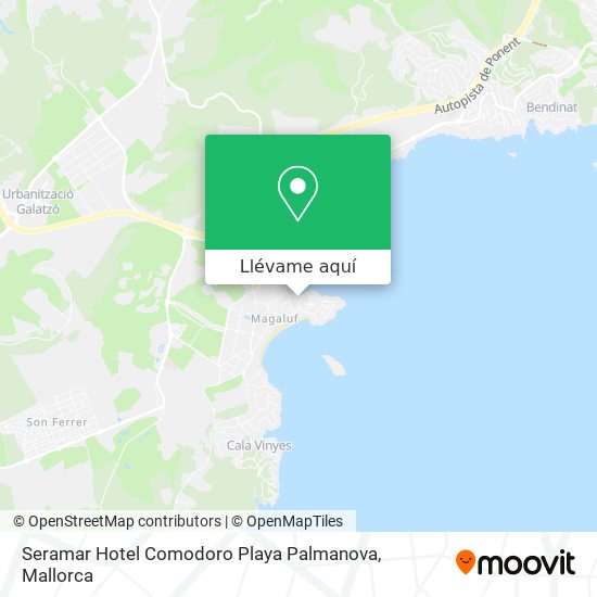 Mapa Seramar Hotel Comodoro Playa Palmanova